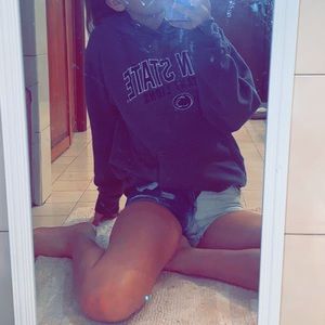 Tie Dye Half dark half light colored jeans